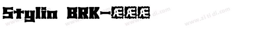 Stylin BRK字体转换